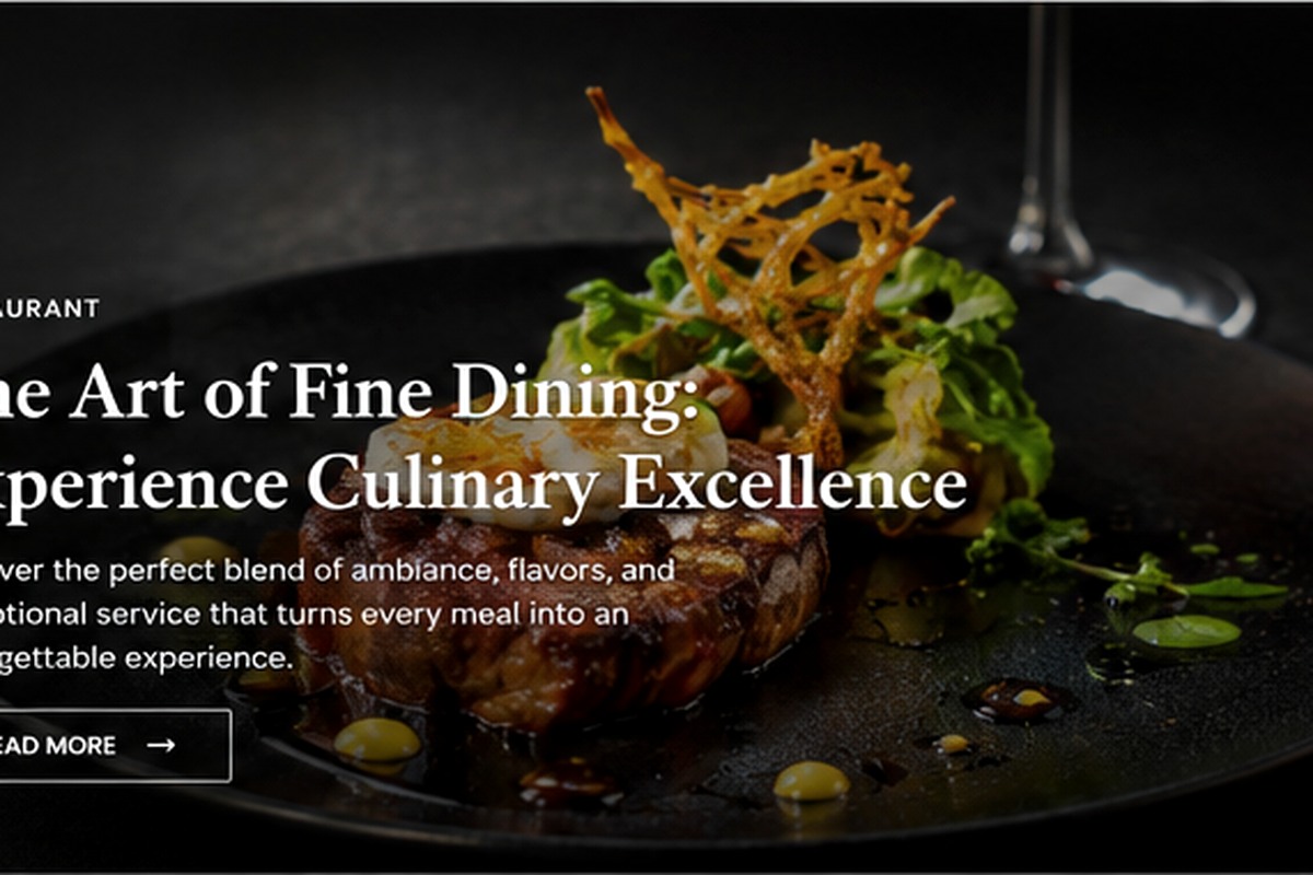 Refined café dining presentation